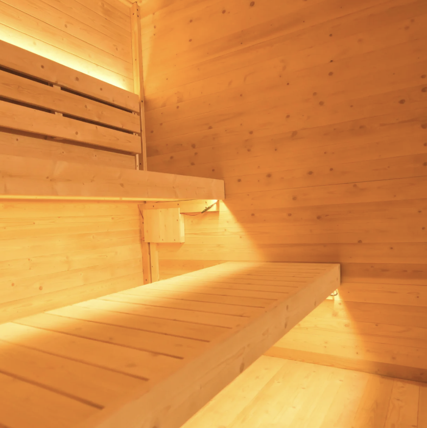 Max Heater 4-Person Carbonized Spruce Sauna – A Refined Indoor Home Retreat-8