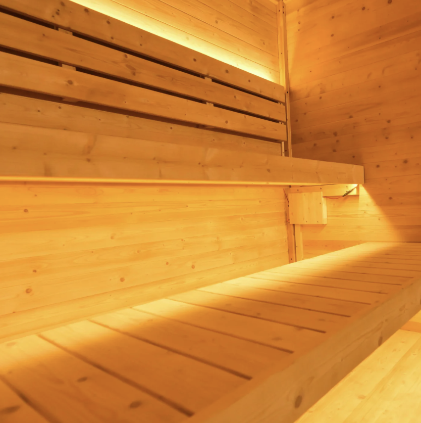 Max Heater 4-Person Carbonized Spruce Sauna – A Refined Indoor Home Retreat-7
