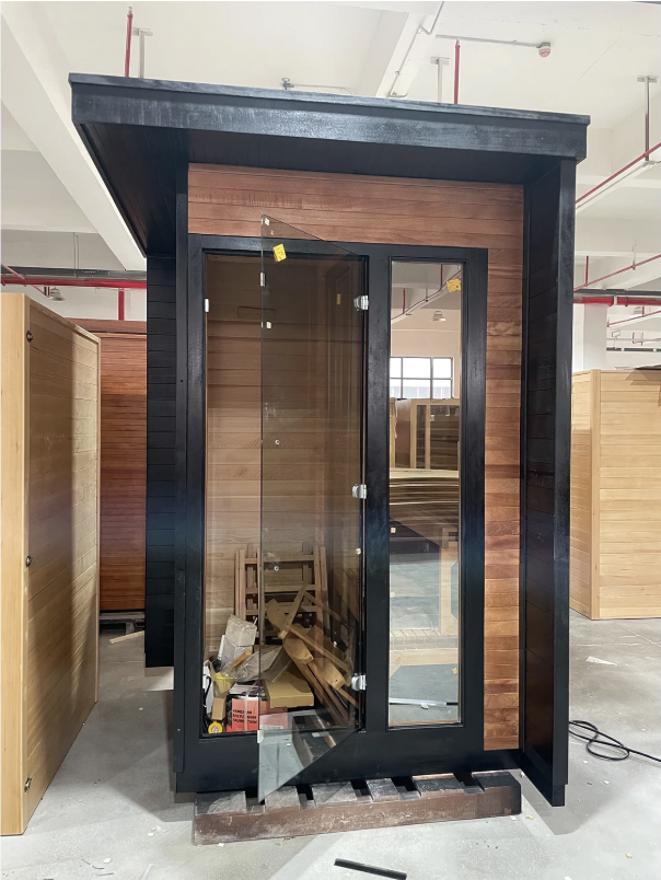 Max Heater Terra 04 – Nordic Glass-Wood Outdoor Sauna: Panoramic Luxury for Home Wellness-4