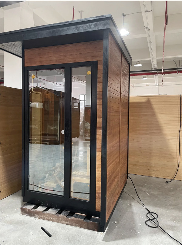 Max Heater Terra 04 – Nordic Glass-Wood Outdoor Sauna: Panoramic Luxury for Home Wellness-8